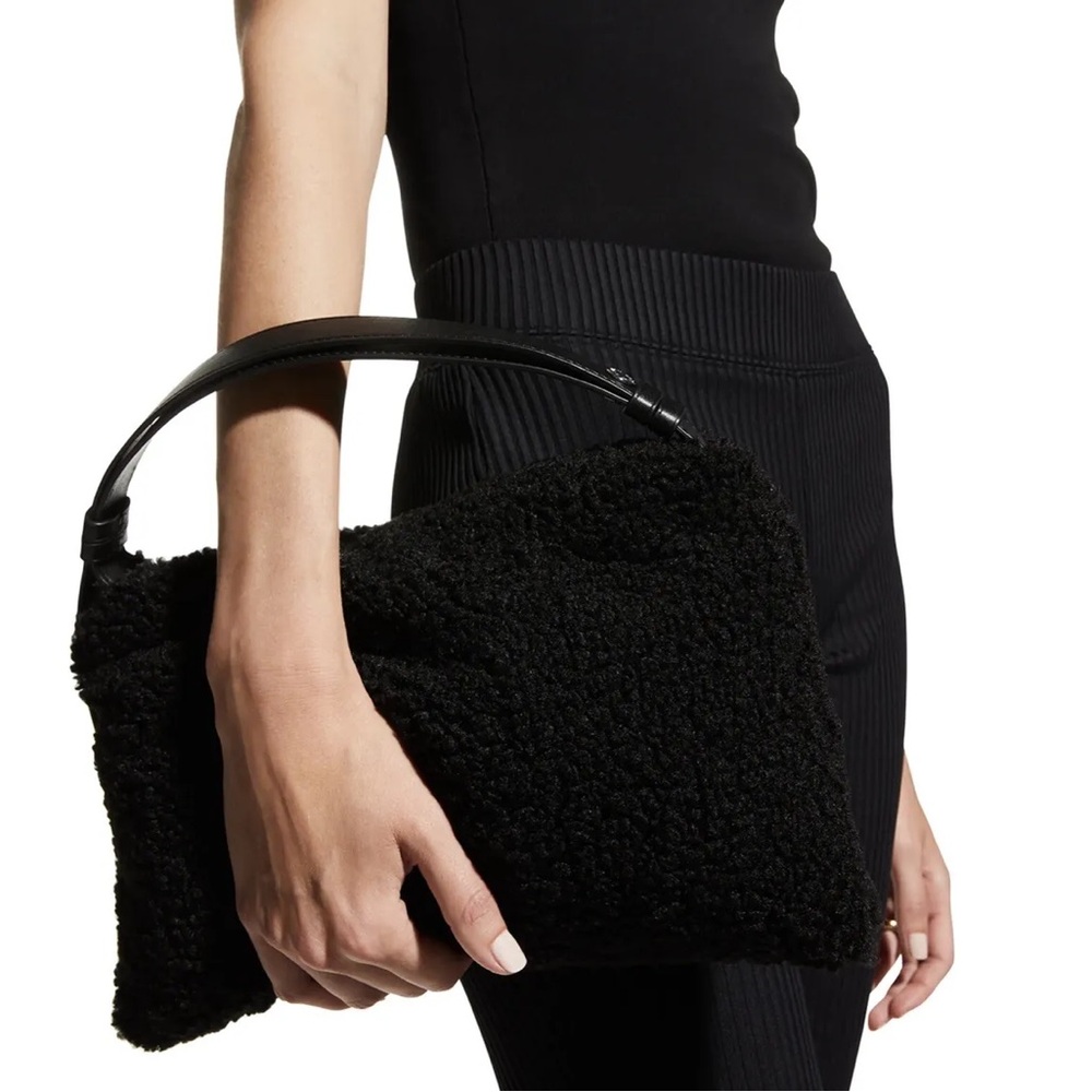 Simon Miller Mini Puffin Faux Sherpa Bag